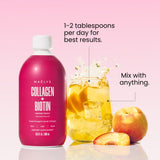MAËLYS Collagen Peptides Supplement 649g with a glass of water