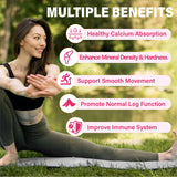 Maennyliy Calcium Citrate Gummies 1200mg with natural strawberry flavour