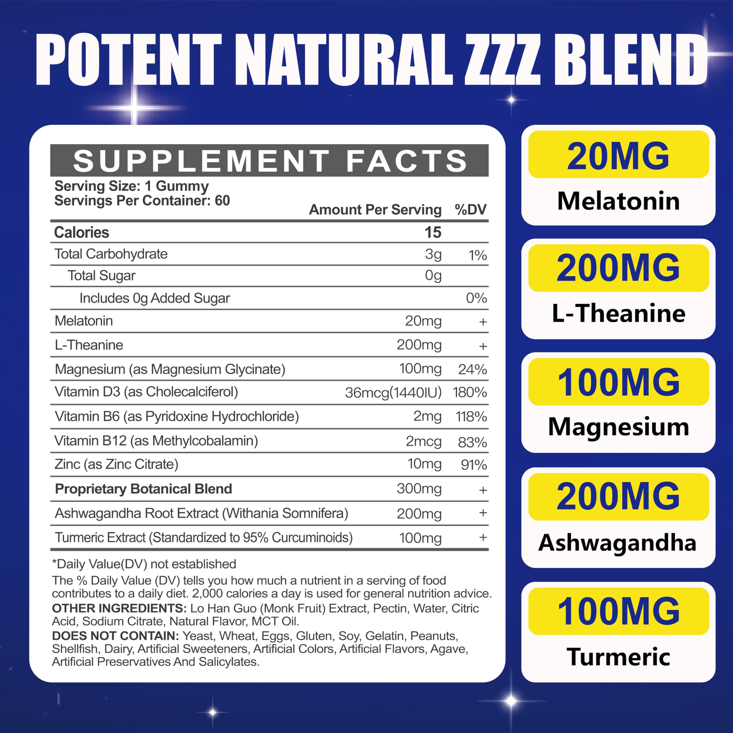 Maennyliy Melatonin Gummies 20mg mixed-berries flavour close-up