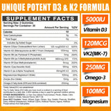 Maennyliy Vitamin D3 & K2 Gummies nutritional information