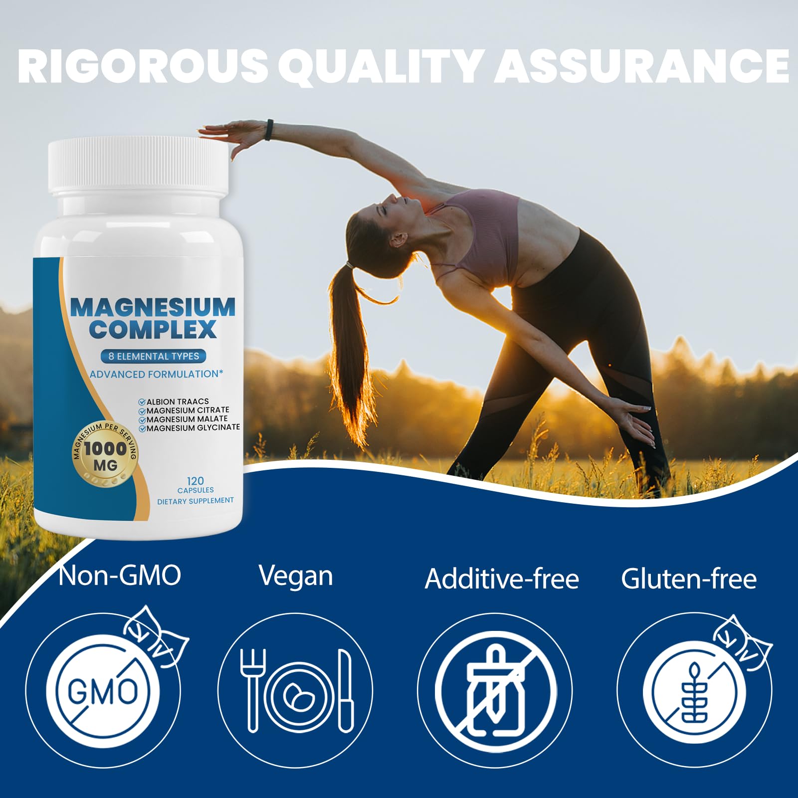 MAG-8 Magnesium Complex 426mg back view of bottle