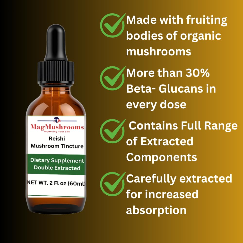 Mag Mushrooms Mushroom Supplement back view with ingredient list