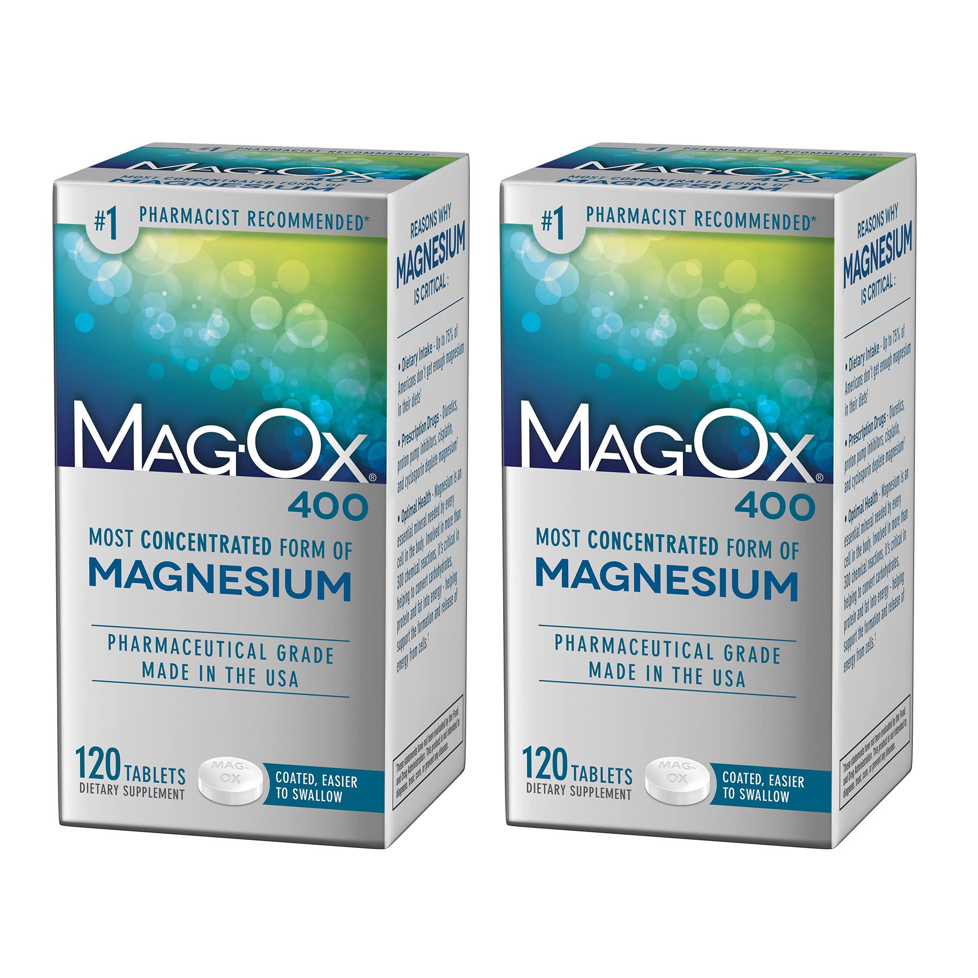 Mag-Ox 400 Magnesium Supplement 482mg front view