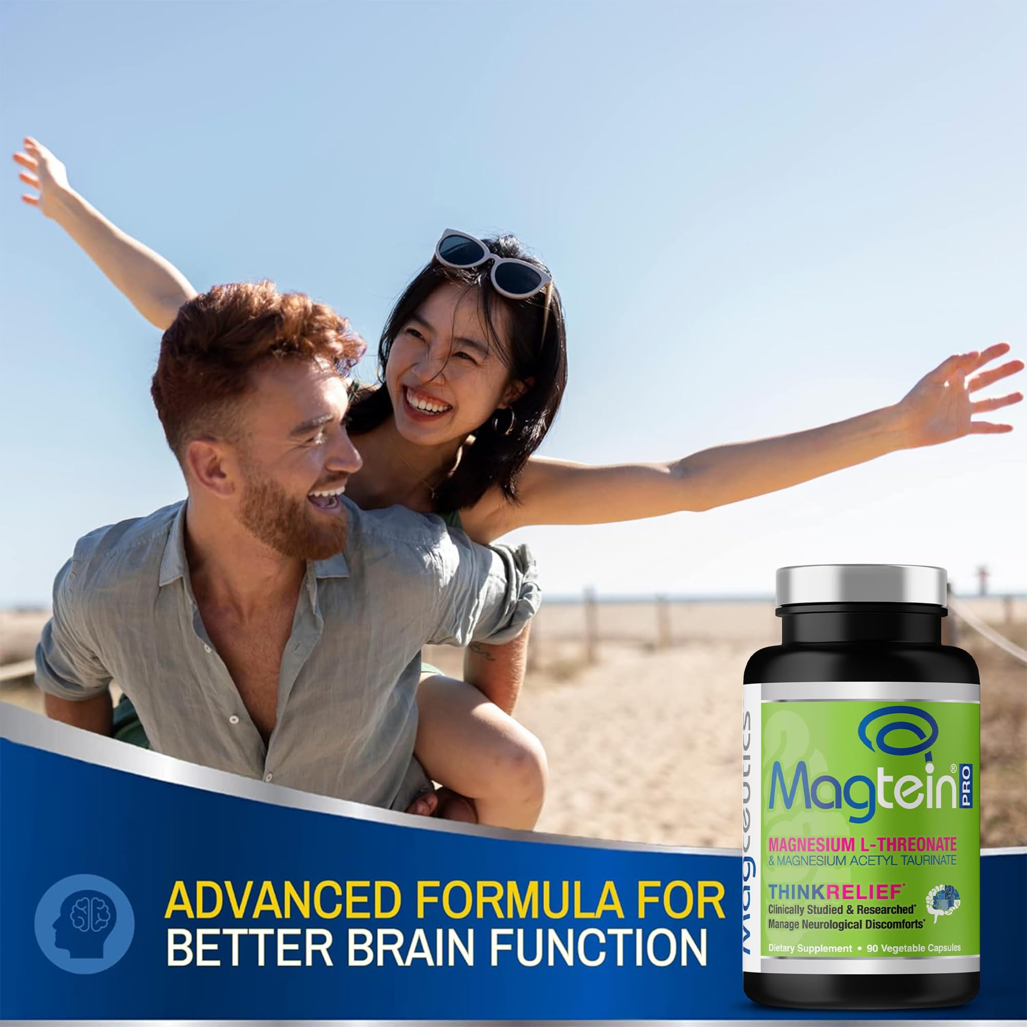 Magceutics Magnesium L Threonate & Acetyl Taurinate Capsules with ingredients list
