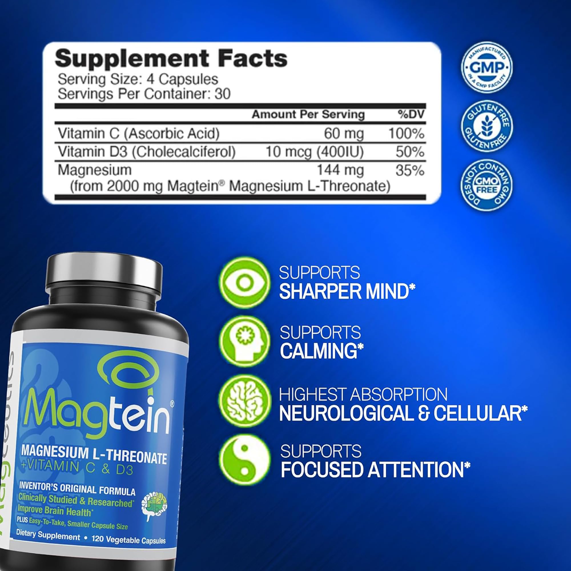 Magceutics Magnesium L Threonate supplement packaging
