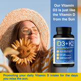 Magceutics Vitamin D3 & K2 Capsules in a hand