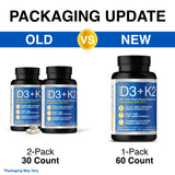 Magceutics Vitamin D3 & K2 Capsules side view