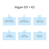 Magceutics Vitamin D3 & K2 Combination Supplement packaging details