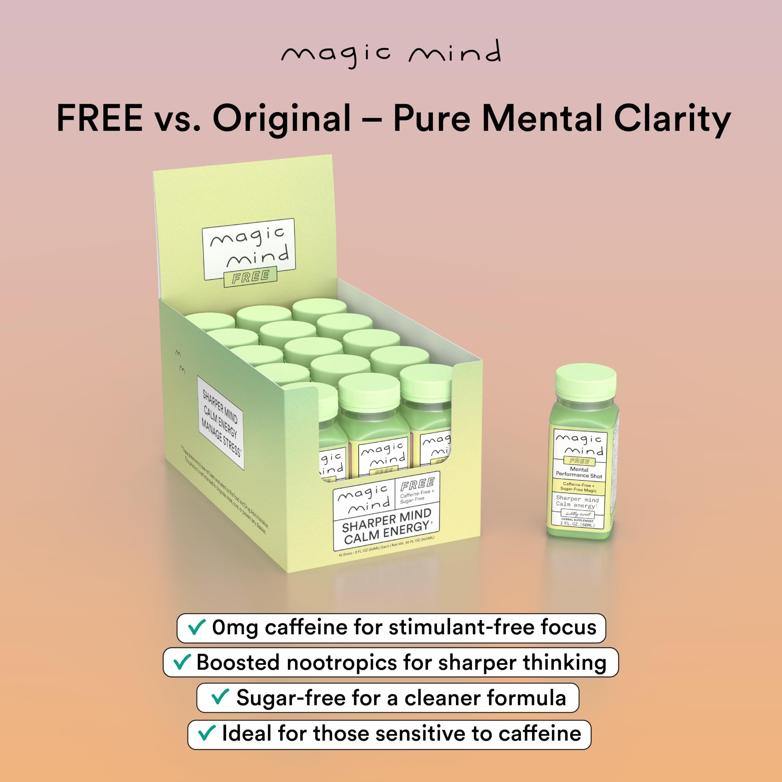 Magic Mind Daily Cognitive Support Shot 2oz lifestyle scene