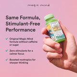 Magic Mind Daily Cognitive Support Shot 2oz with glass
