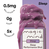 Magic Mind Sleep Shot 2oz liquid shot close-up