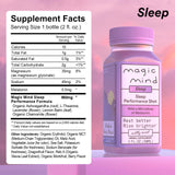 Magic Mind Sleep Shot 2oz showing nutritional information