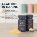 MAGICAL BUTTER Sunflower Lecithin Powder 136g in use with baking ingredients