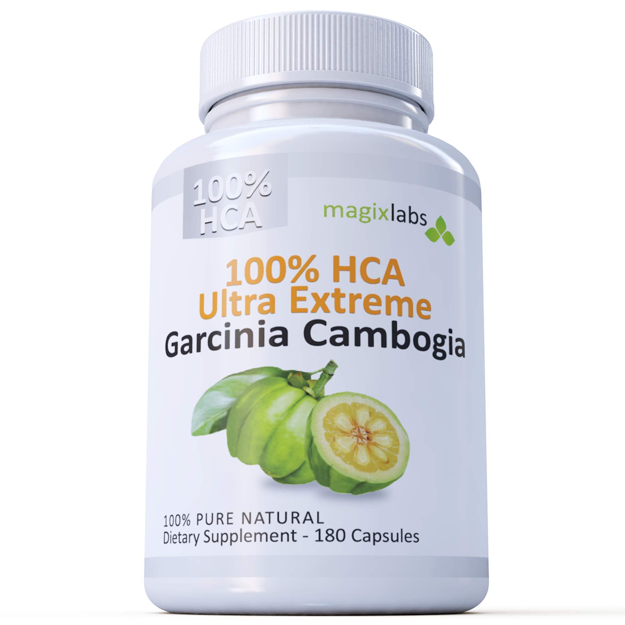 MagixLabs Garcinia Cambogia 100% HCA Extract bottle front view