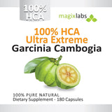 MagixLabs Garcinia Cambogia 100% HCA Extract packaging on a white background