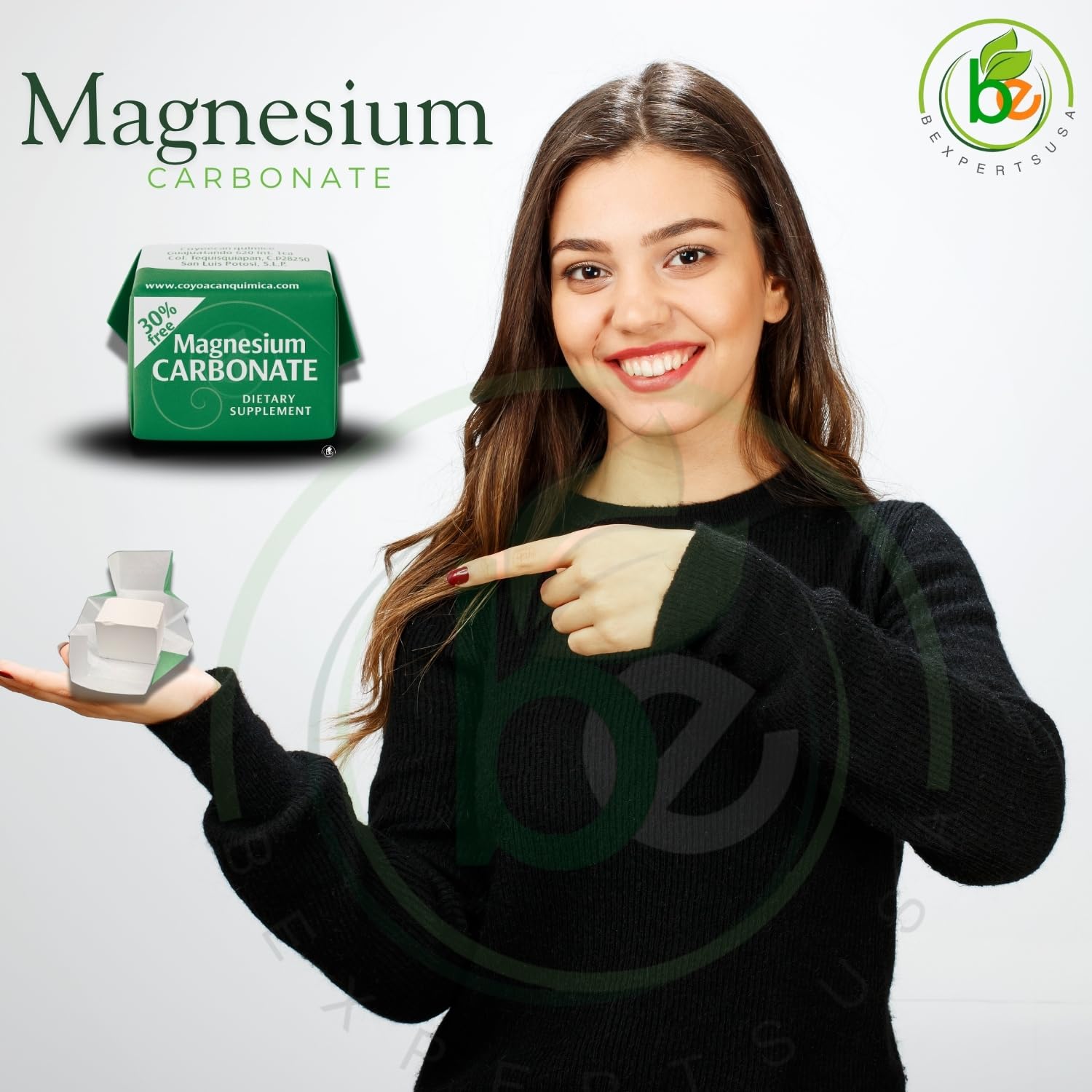 Magnesium Carbonate Cubes displayed on a kitchen counter