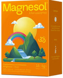 Magnesol magnesium supplement 5g with scoop on a table