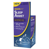 MagniLife Sleep Aid Tablets 125 Count lifestyle scene with a nightstand