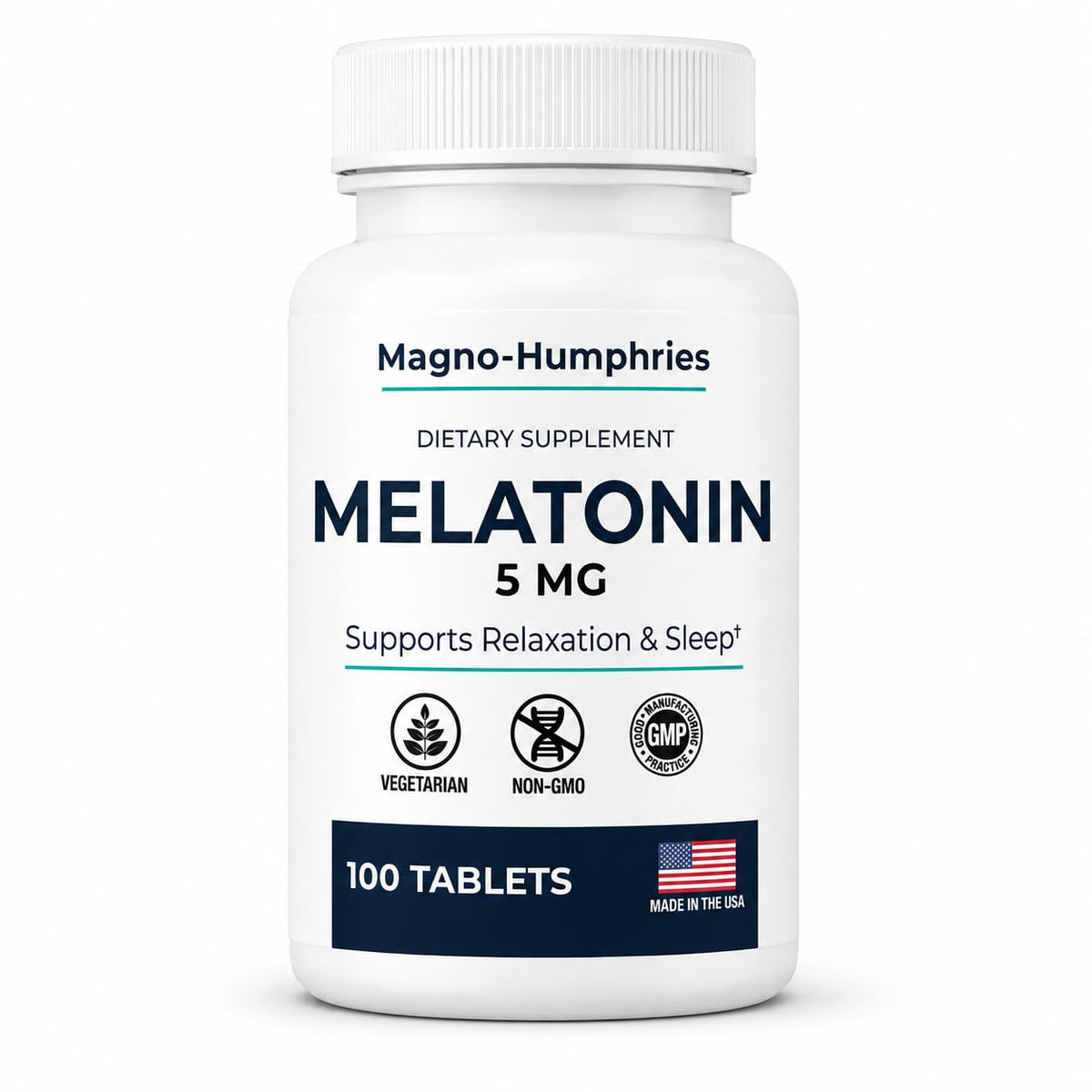 Magno-Humphries Melatonin 5 mg 100 Tablets front view
