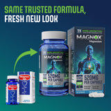 MAGNOX 520mg Magnesium Supplement side view showing capsule