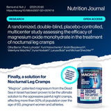 MAGNOX Leg Cramps Buster magnesium tablet in hand