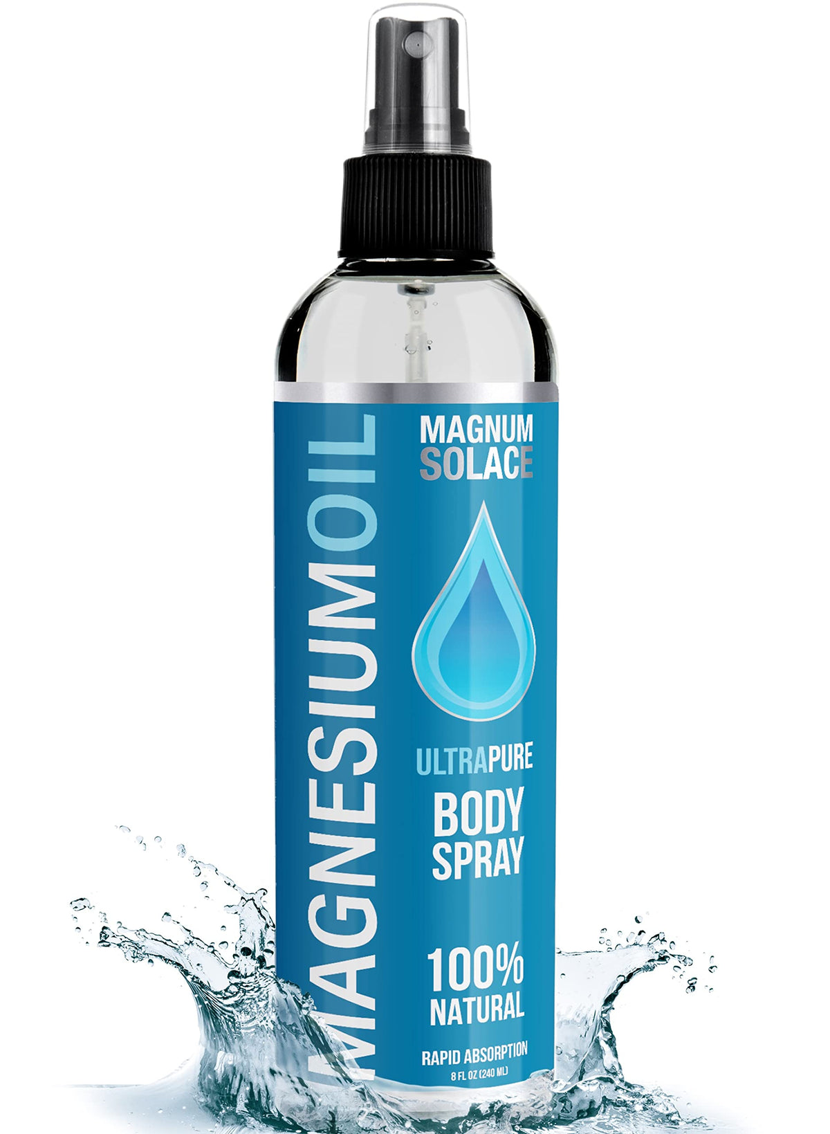 Magnum Solace Magnesium Oil 227g front view