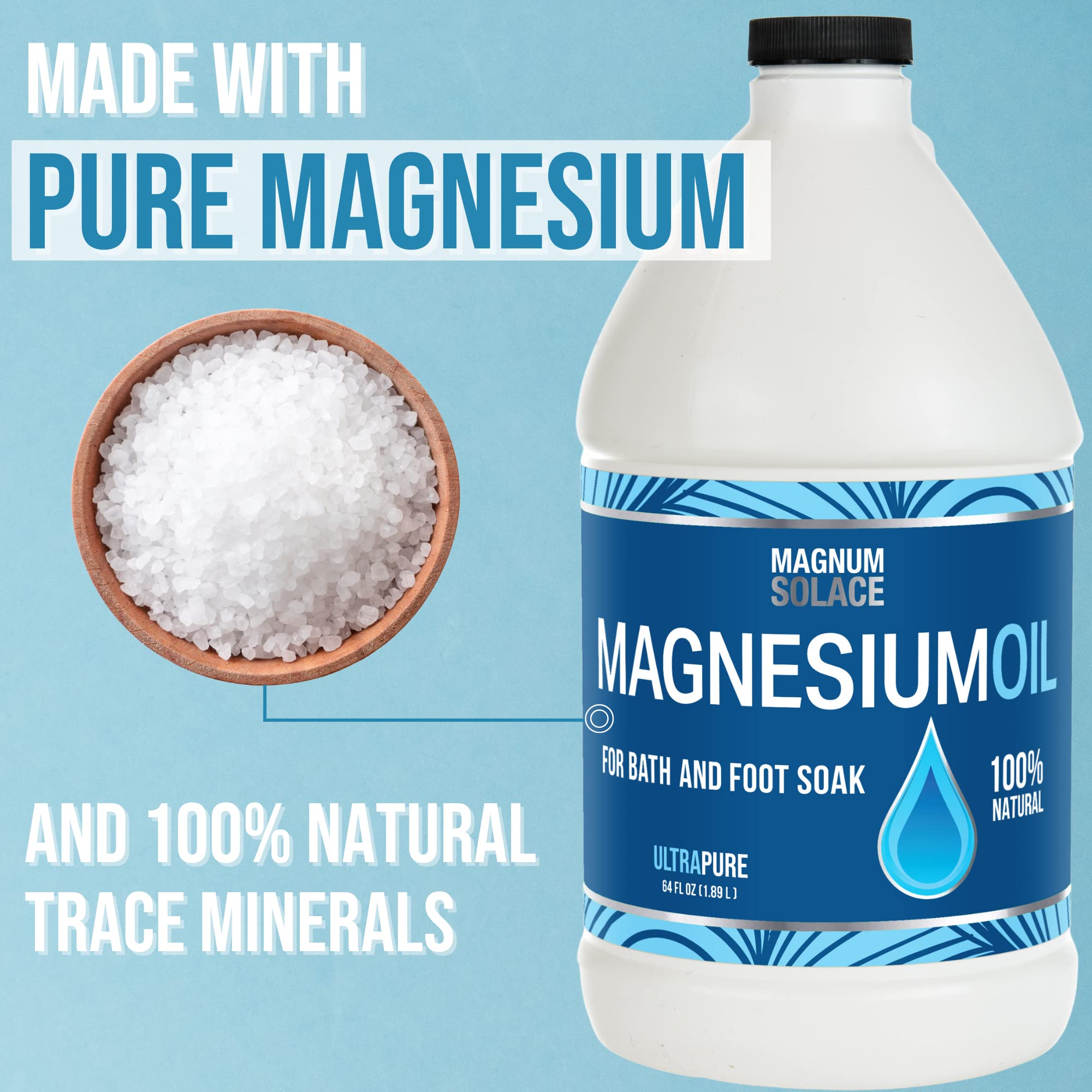 Magnum Solace Magnesium Oil Spray in a lifestyle setting
