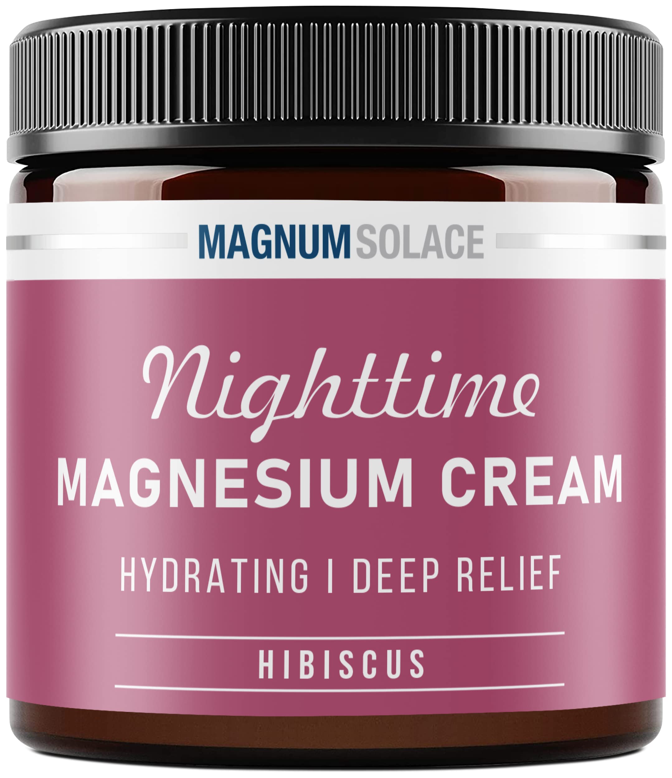 Magnum Solace Nighttime Magnesium Cream 118g jar front view