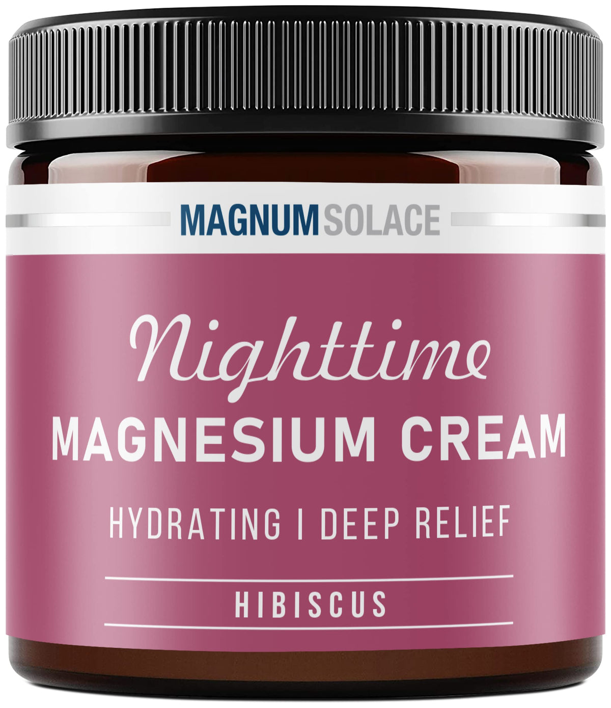 Magnum Solace Nighttime Magnesium Cream 118g jar front view