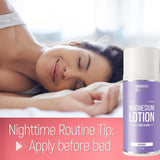 Magnum Solace Nighttime Magnesium Cream application on skin