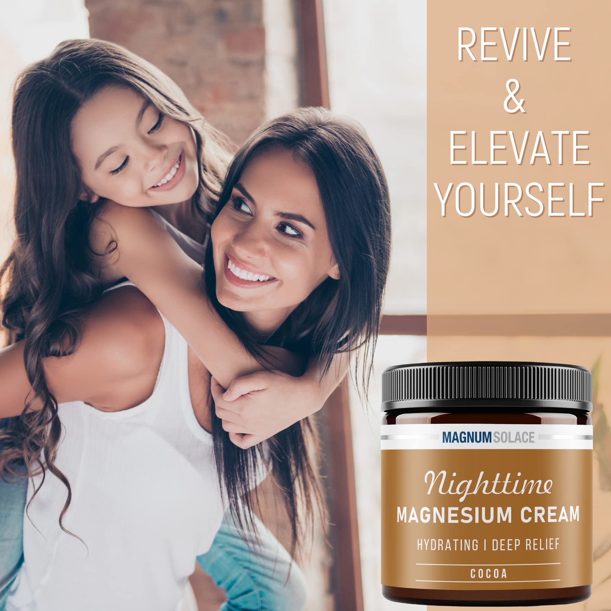 Magnum Solace Nighttime Magnesium Cream application on skin