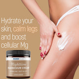 Magnum Solace Nighttime Magnesium Cream application on skin