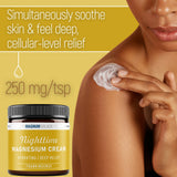 Magnum Solace Nighttime Magnesium Cream application on skin