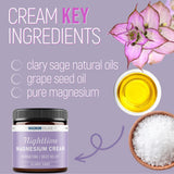 Magnum Solace Nighttime Magnesium Cream application on skin