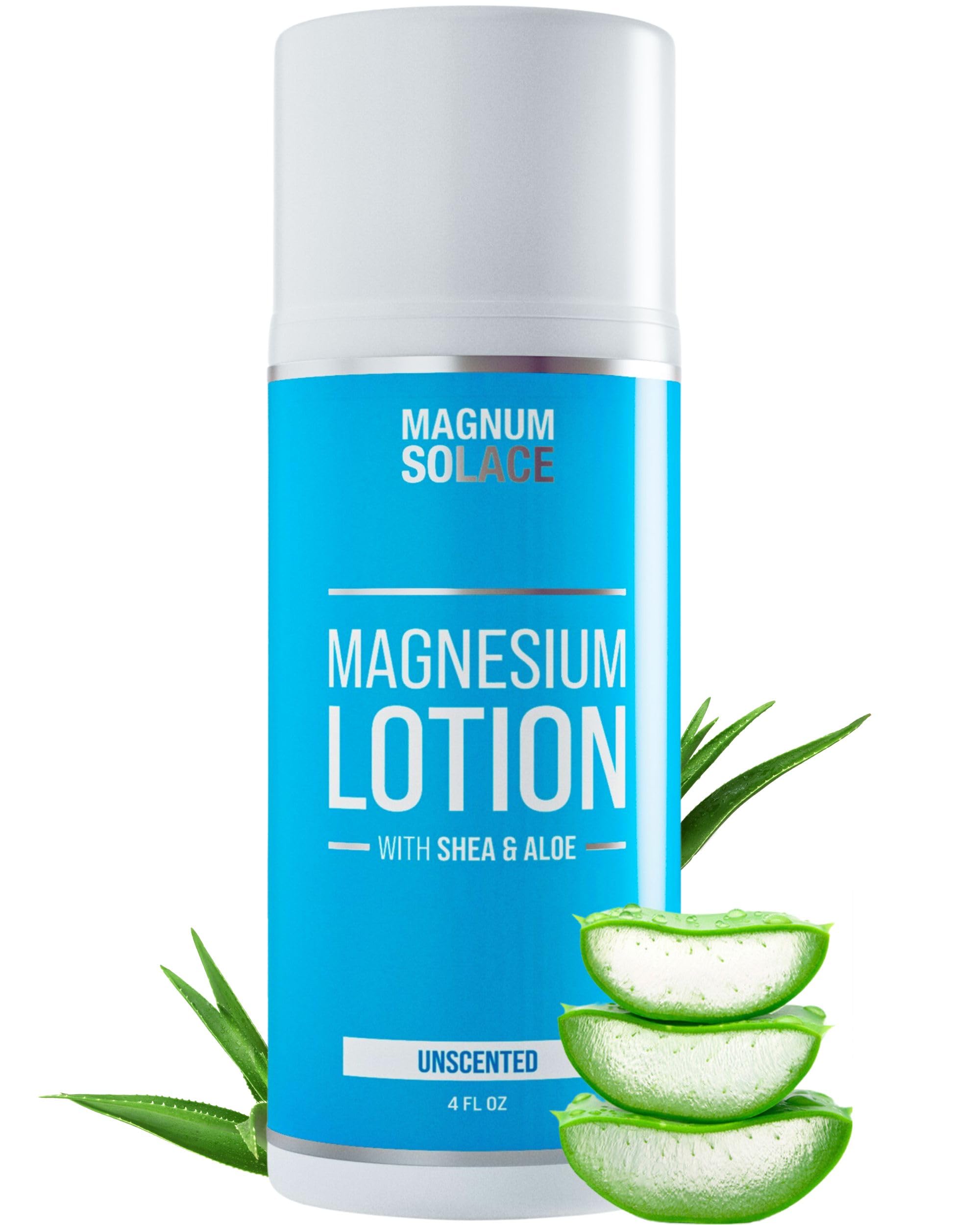 Magnum Solace Nighttime Magnesium Cream front view with jar