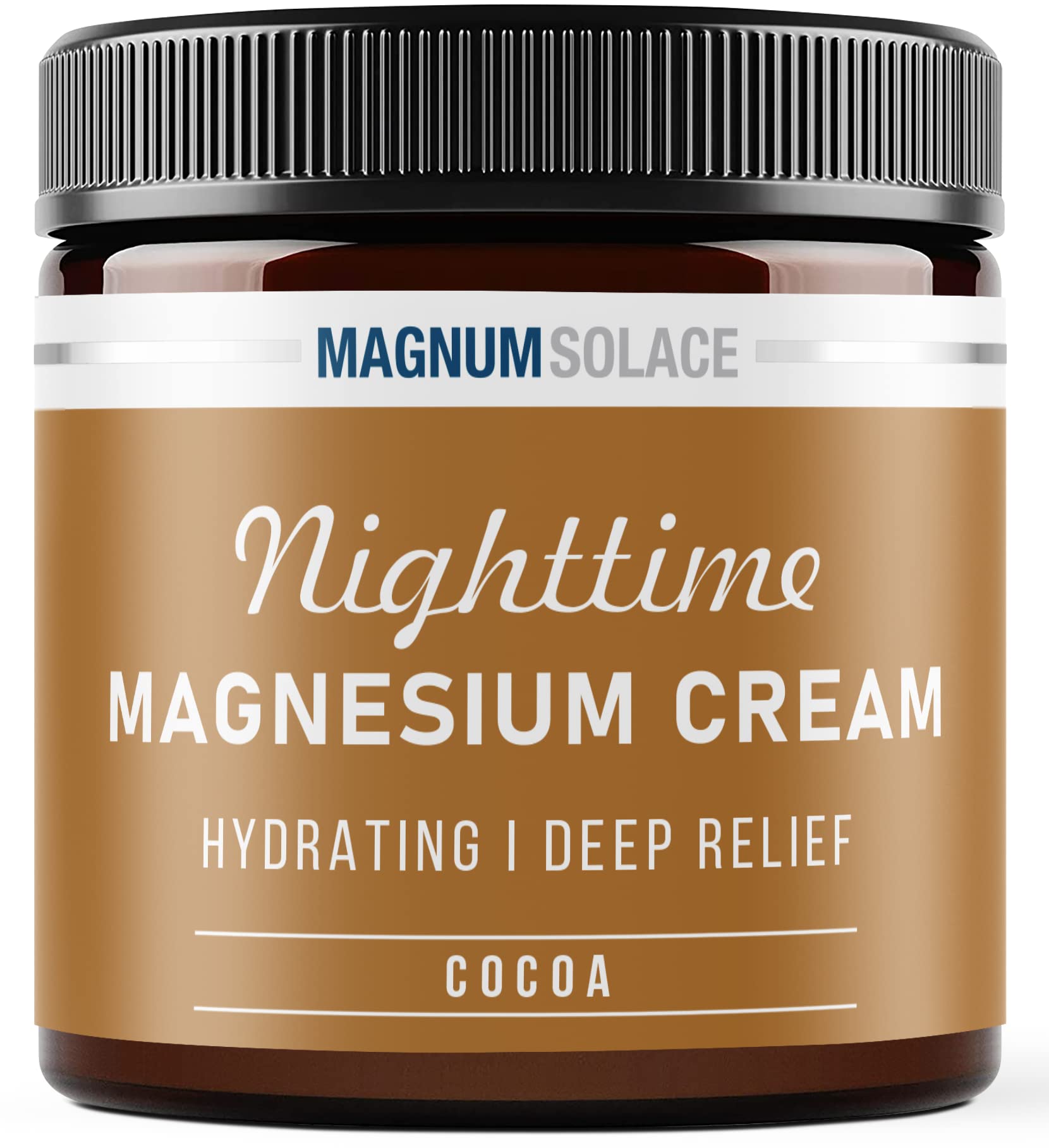 Magnum Solace Nighttime Magnesium Cream jar front view