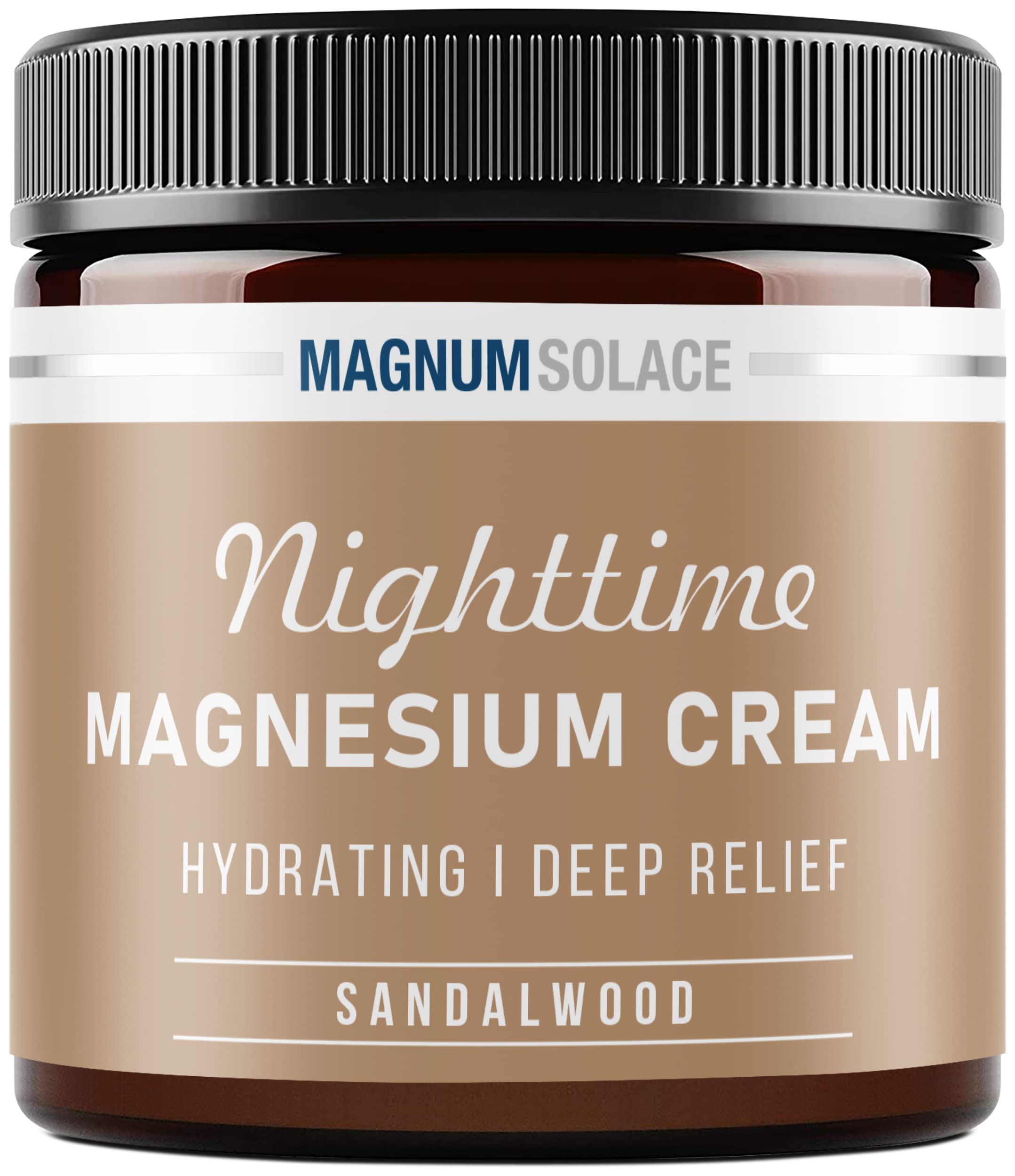 Magnum Solace Nighttime Magnesium Cream jar front view