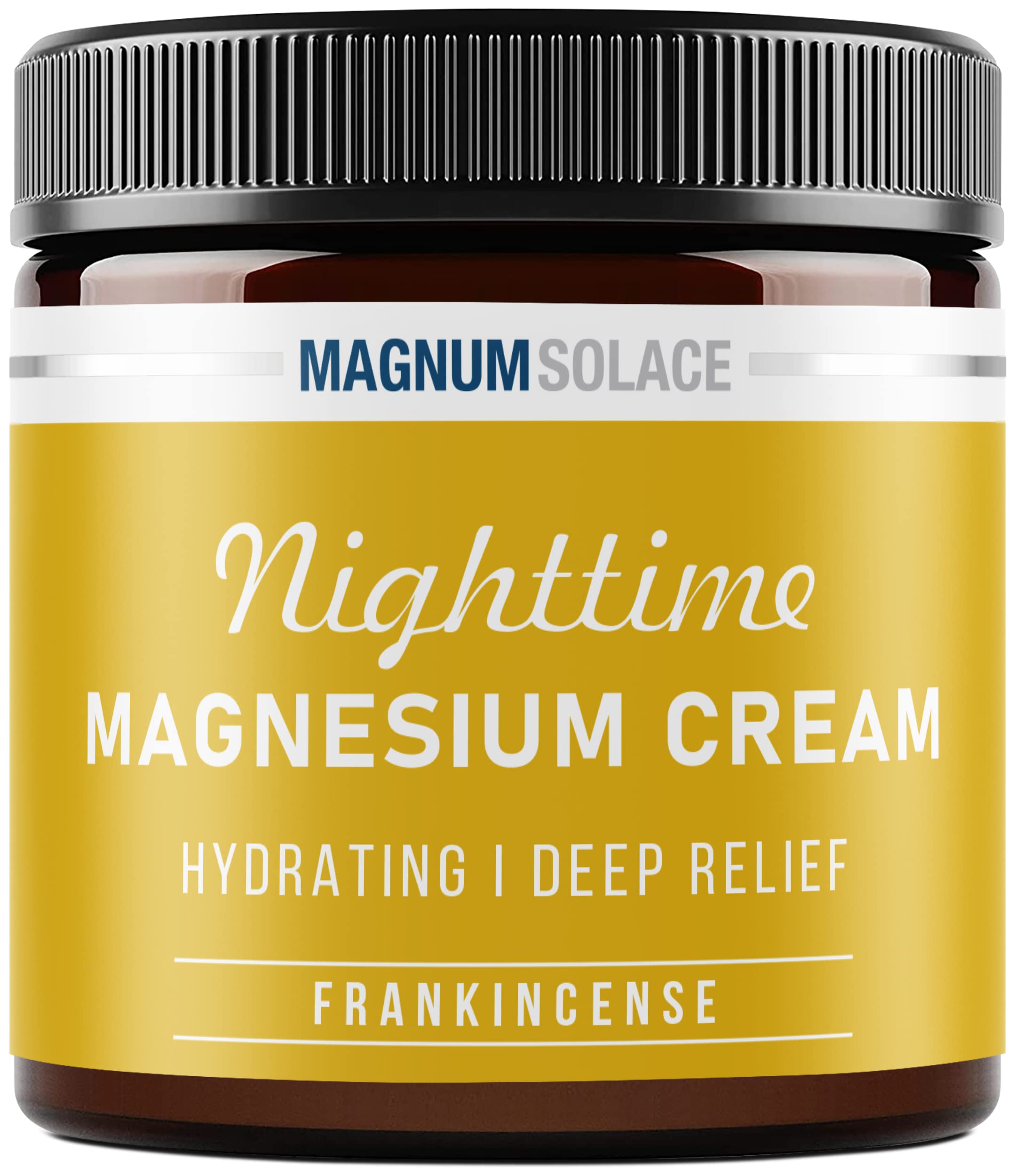 Magnum Solace Nighttime Magnesium Cream jar front view