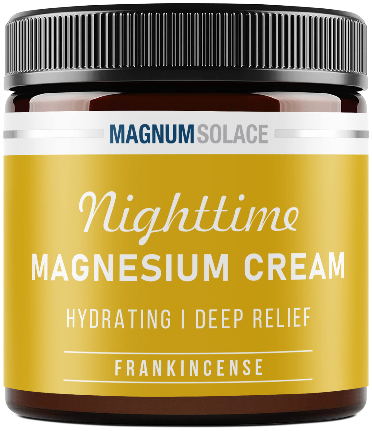 Magnum Solace Nighttime Magnesium Cream jar front view