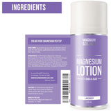 Magnum Solace Nighttime Magnesium Cream jar side view