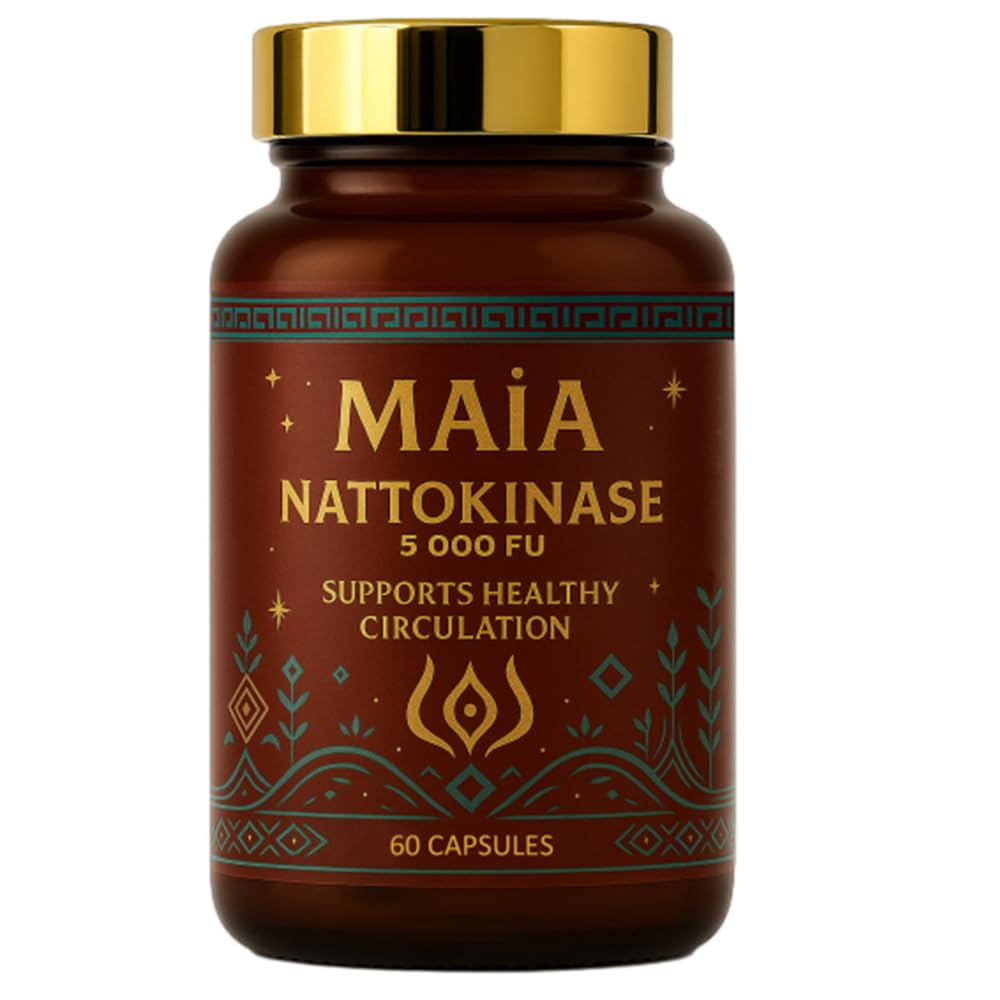 MAÏA Nattokinase 5000 Fu Enzyme Capsules front view