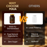 MAÏA Nattokinase Multi-Enzyme Supplement on a kitchen counter