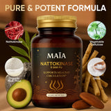 MAÏA Nattokinase Multi-Enzyme Supplement packaging