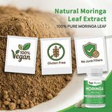 Maidlure Moringa Supplement 60g opened with capsules displayed