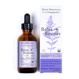 Maine Medicinals daily wellness + Restore Alcohol-Free Herbal Supplement 2 Fl Oz front view