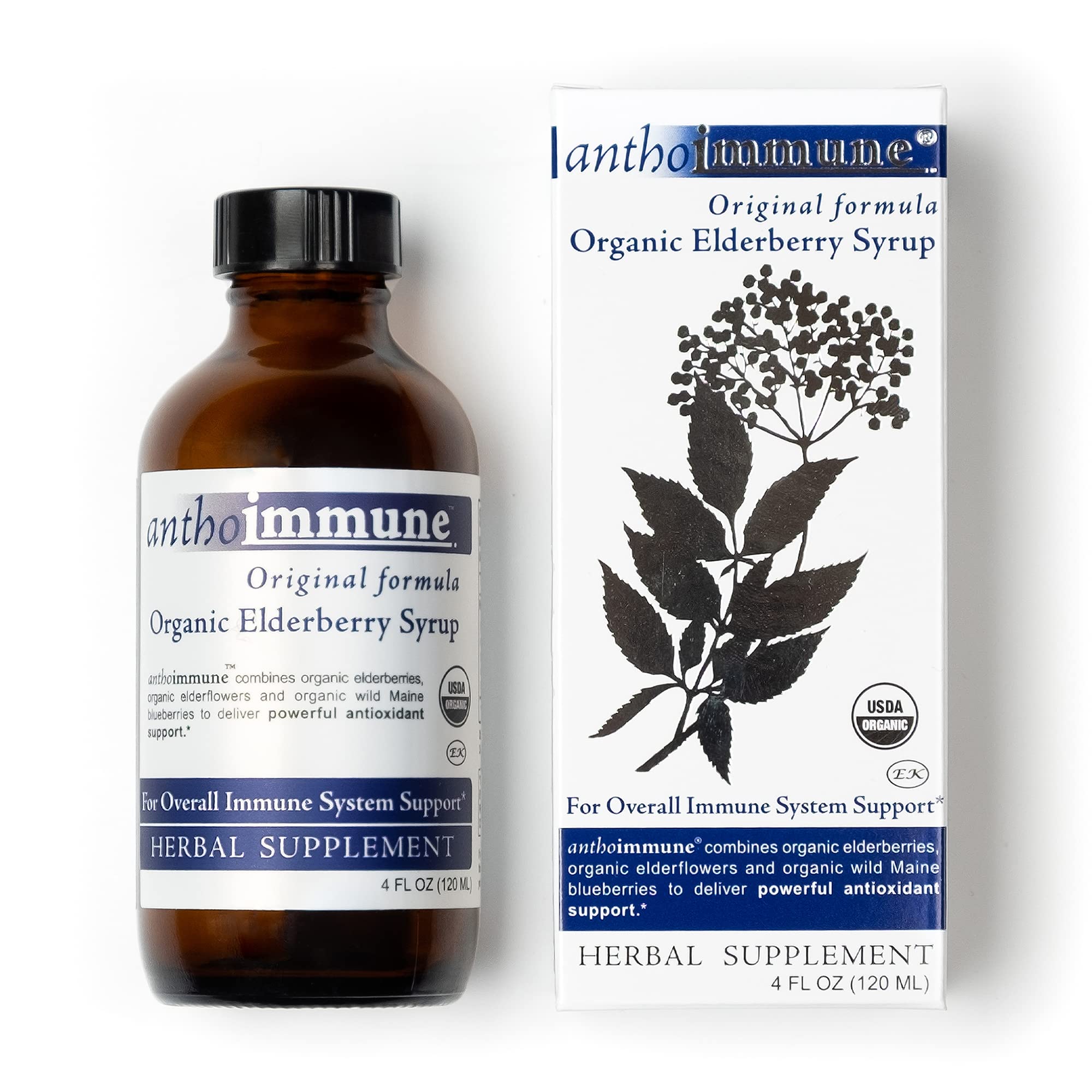 Maine Medicinals Elderberry Syrup 4 fl oz front view