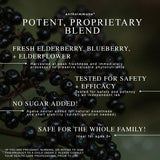 Maine Medicinals Elderberry Syrup 8 fl oz with ingredients