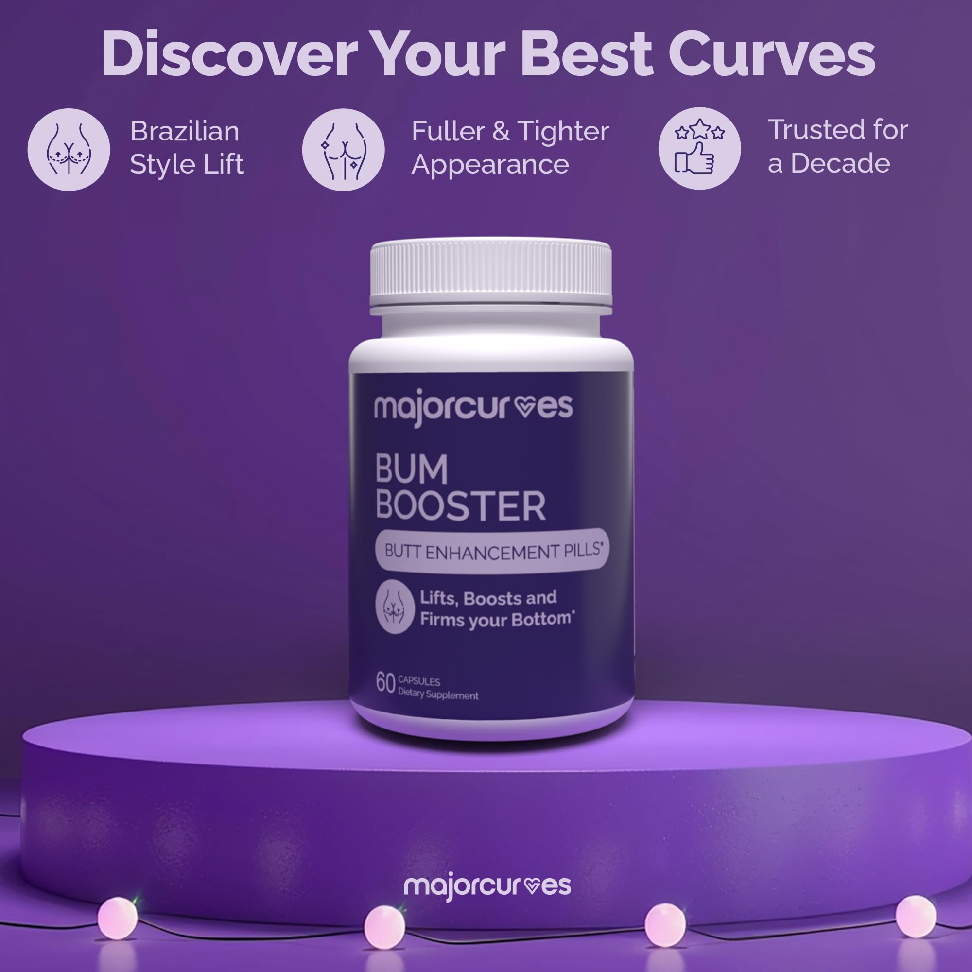 Major Curves Bum support Pills packaging