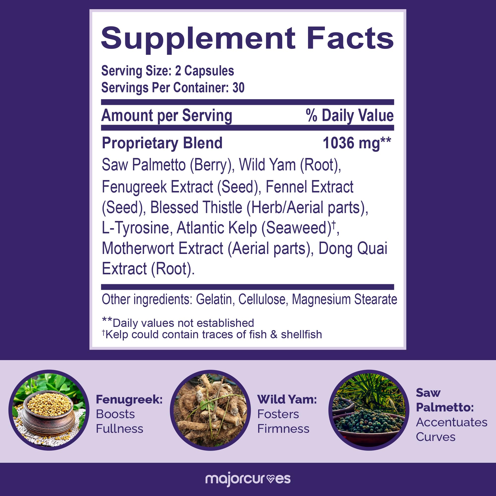 Major Curves Bum support Pills with lifestyle background