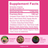 Major Curves Bust support Supplement on a wooden table